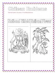 English worksheet: Chilean Emblems