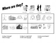 English worksheet: Where are they?