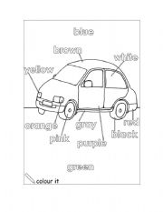 English Worksheet: COLOURS