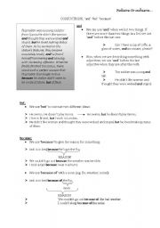 English Worksheet: and-but-because