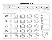 Practice Numbers from 20 to 99