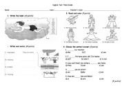 English Worksheet: english diagnostic test 3