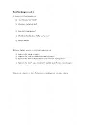 English Worksheet: appearence and clothes