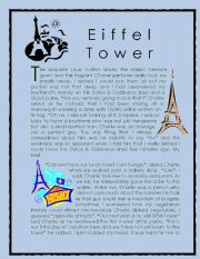 English Worksheet: Wonder of the World Story series 8 ( Eiffel Tower)