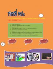 English Worksheet: Phrasal verbs exercises