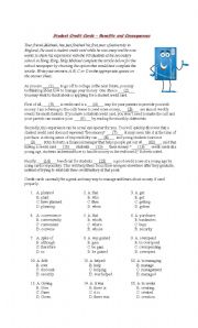 English Worksheet: Student Credit Cards - Benefits and Consequences