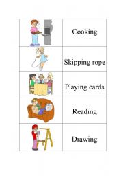 English Worksheet: hobbies