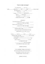 English Worksheet: song by Britney Spears