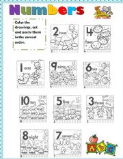 English Worksheet: Numbers