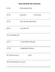 English worksheet: reading