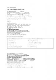 English Worksheet: Natural Catastrophes Song (4 pages activities)