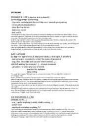 English Worksheet: Speaking activites ideas