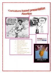 English Worksheet: Caricature-based presentation Abortion