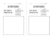 English worksheet: My best friend...