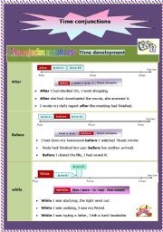 English Worksheet: Conjunctions of time ( after - before - while - since - when - until )