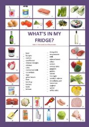 English Worksheet: Whats in my fridge?
