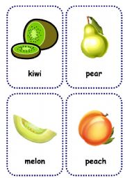 fruits flashcards
