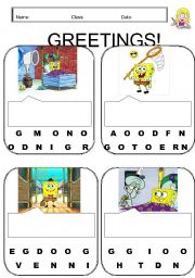 English Worksheet: Greetings!