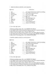 English Worksheet: Personality adjectives