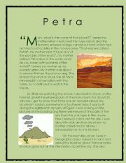 English Worksheet: Wonder of the World Story series 10 ( Petra)