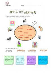 English Worksheet: the weather