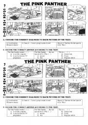 English Worksheet: THE PINK PANTHER