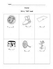 English worksheet: fill in 