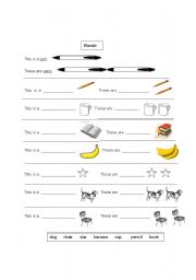 English Worksheet: SINGULAR OR PLURAL