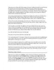 English Worksheet: a real Princess