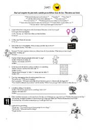 English Worksheet: Great jokes !!! 10 English jokes :)