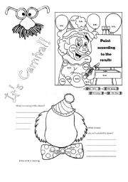 English Worksheet: Its Carnival