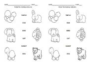 English Worksheet: Pets