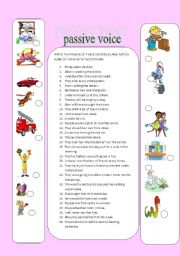 English Worksheet: Passive voice