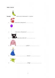 English worksheet: Colours 