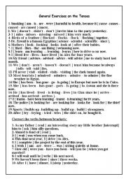 English Worksheet: General exercises
