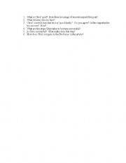 English worksheet: Questions for 