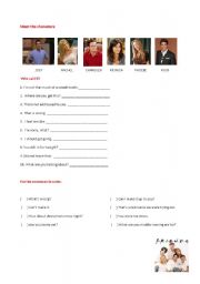 English Worksheet: Friends Activity