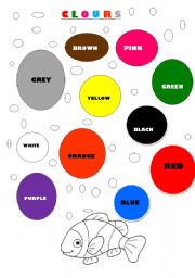 English Worksheet: colours