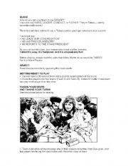 English Worksheet: Taboo Rules