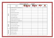 English Worksheet: A Kind of Rubric for Lower Grades
