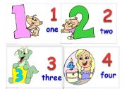 English Worksheet: numbers 1-6