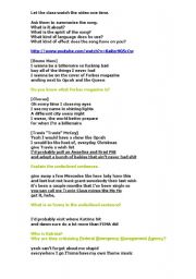 English Worksheet: gap text