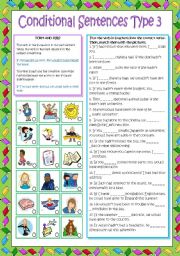 English Worksheet: Conditional Sentences type 3