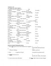 English worksheet: grammar grade 7 