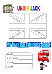 English Worksheet: EXERCISE-BOOK COVER