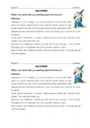 English Worksheet: Halloween