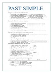 English Worksheet: PAST SIMPLE