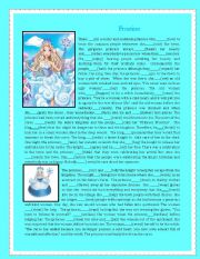 English Worksheet: Fairytale Candyland series 1 ( Princess Frostine)-Simple Past