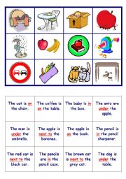 Prepositions - GAME