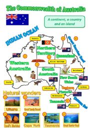 A map of Australia